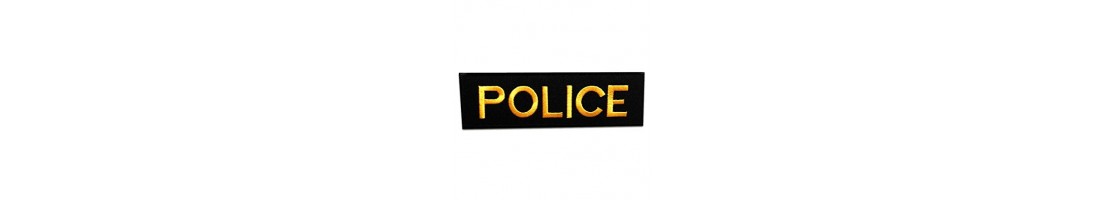 Emblemas y escudos para uniformes de vigilantes de seguridad.